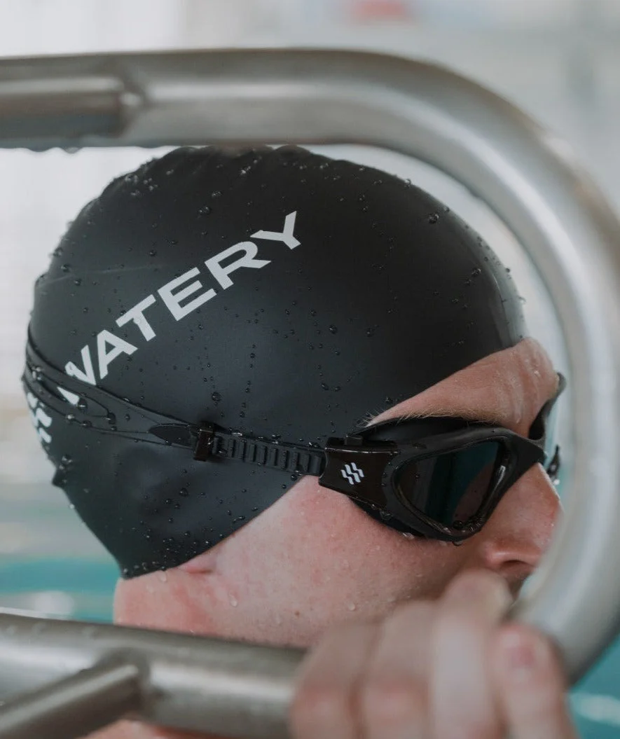 Watery training swimming goggles - Raven Active - Black (Smoke lens) - Image 18