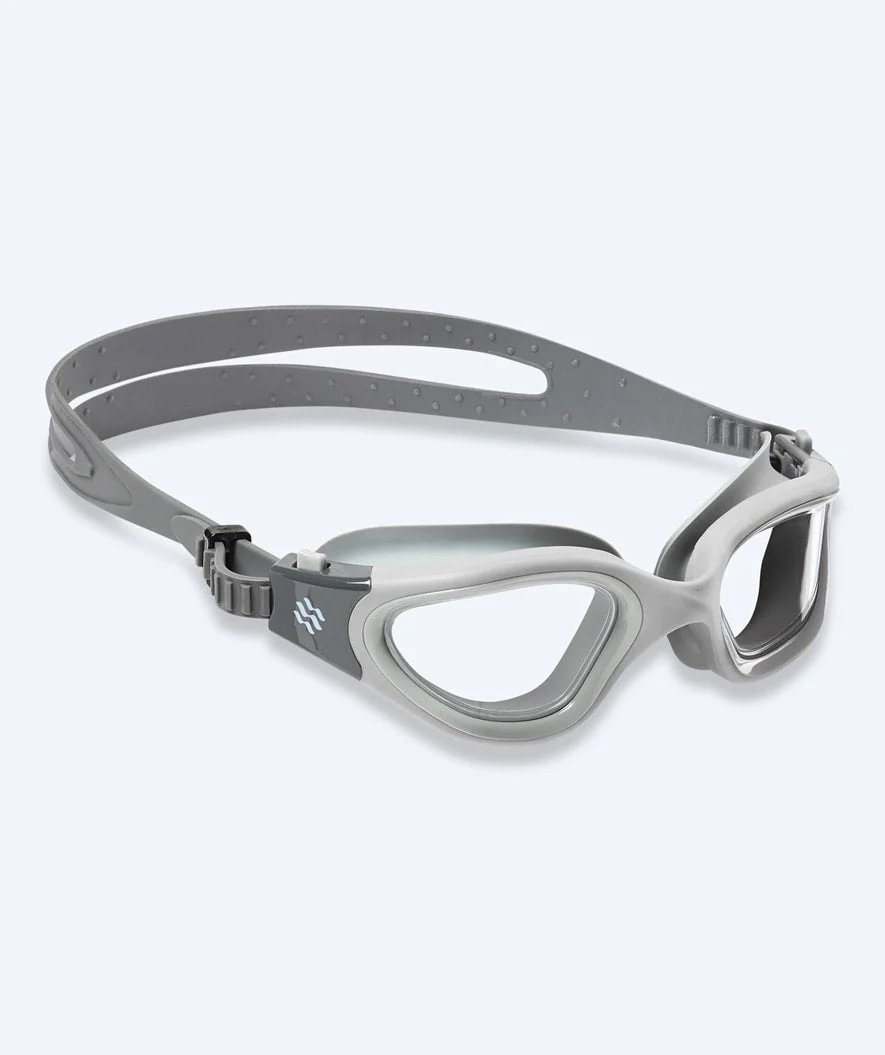 Watery training swimming goggles - Raven Active - Grey/clear