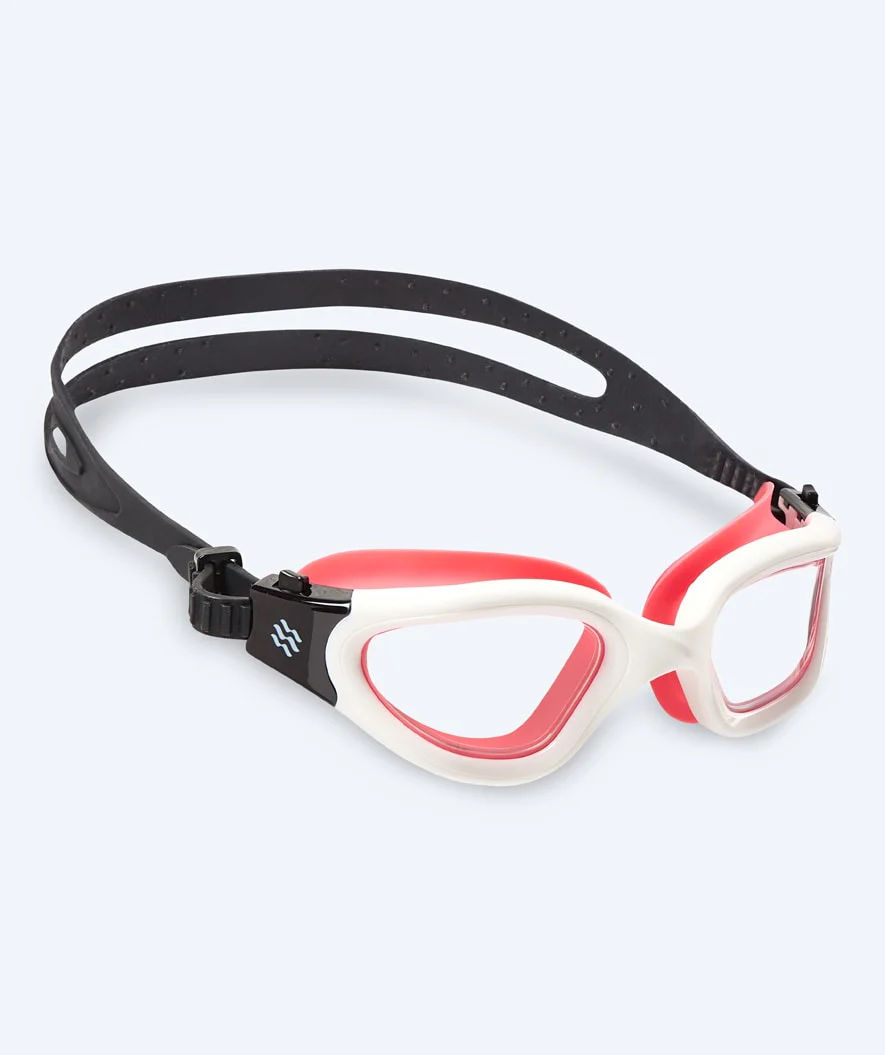 Watery training swimming goggles - Raven Active - Pink/clear