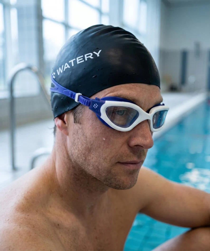 Watery training swimming goggles - Raven Active - Purple/clear - Image 4