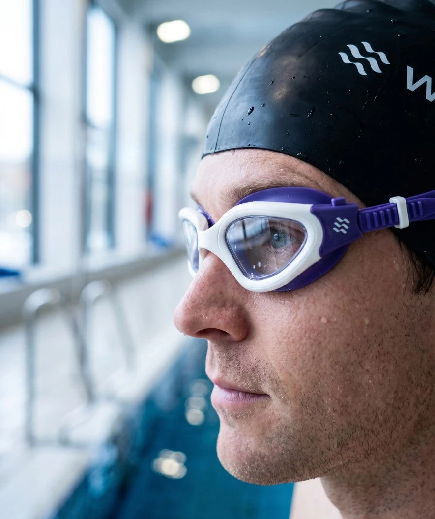 Watery training swimming goggles - Raven Active - Purple/clear - Image 5