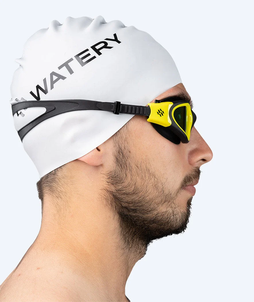 Watery training swimming goggles - Raven Mirror - Black/yellow - Image 10