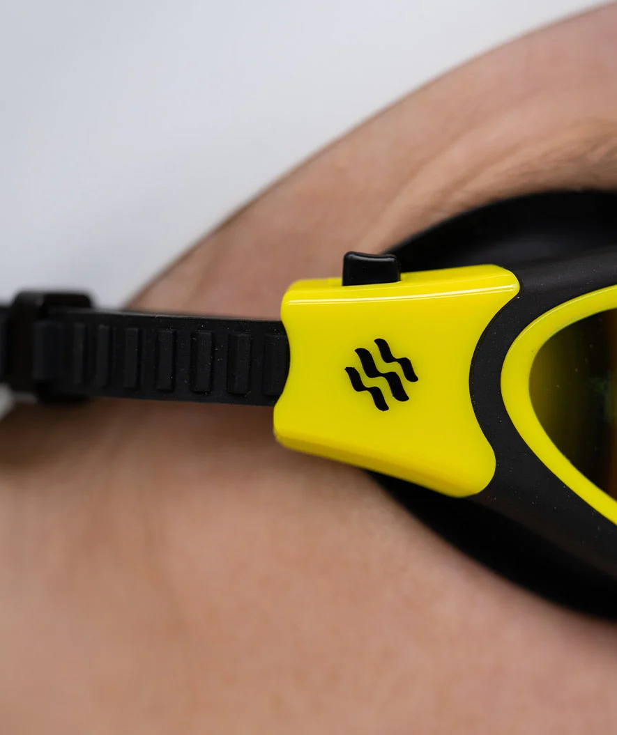 Watery training swimming goggles - Raven Mirror - Black/yellow - Image 11