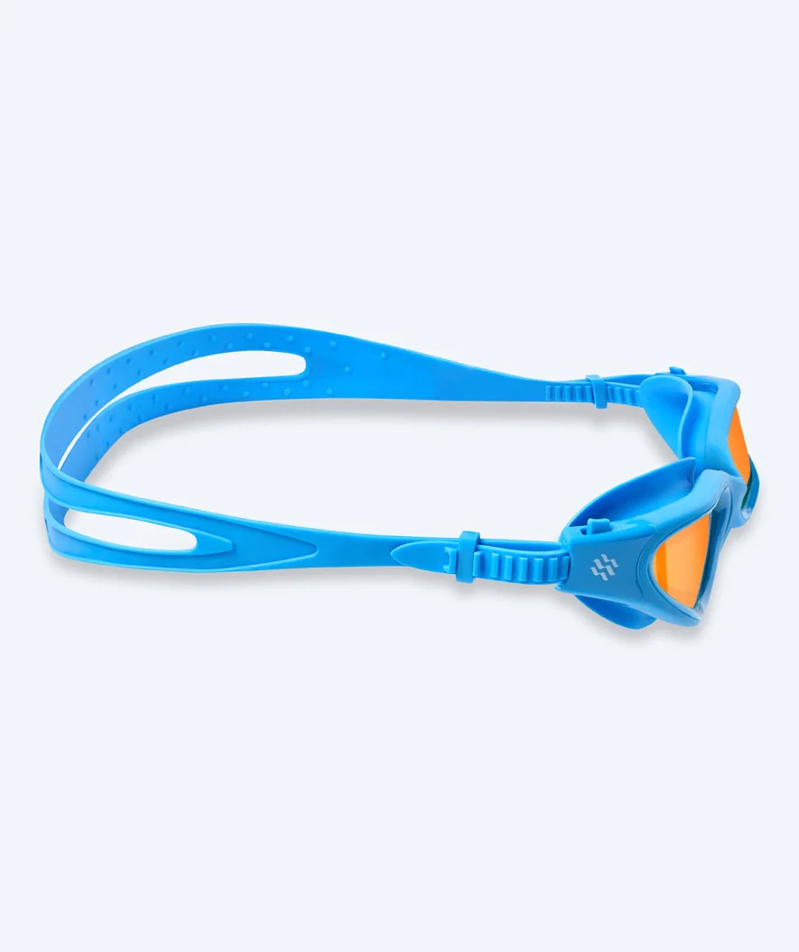 Watery training swimming goggles - Raven Mirror - Light blue/gold - Image 4
