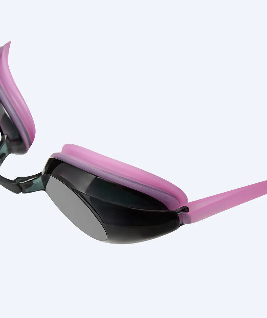 Watery nearsighted swimming goggles with prescription for adults - (-1.5) – (-8.0) - Catch - Pink (Smoke lens) - Image 3