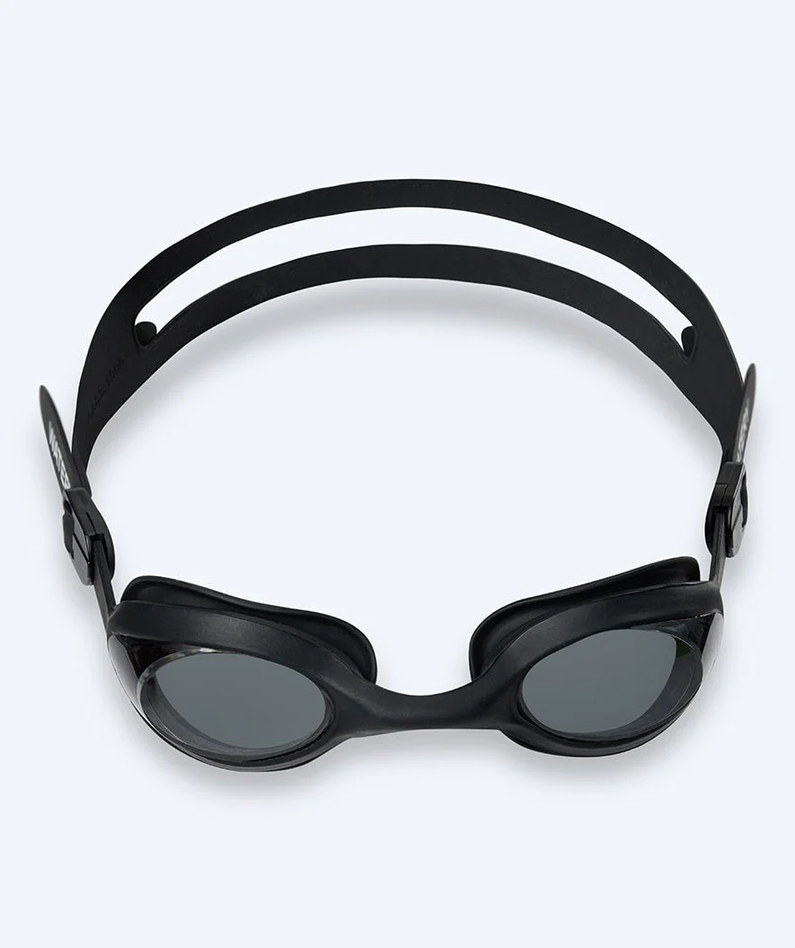 Watery nearsighted swimming goggles with prescription for adults - (-1.5) – (-8.0) - Matira - Black (Smoke lens) - Image 2