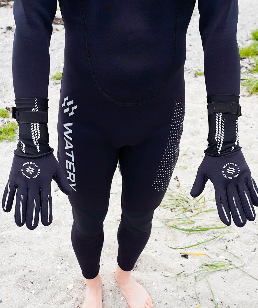 Watery neoprene gloves - Calder Pro (2,5mm) - Black - Image 4