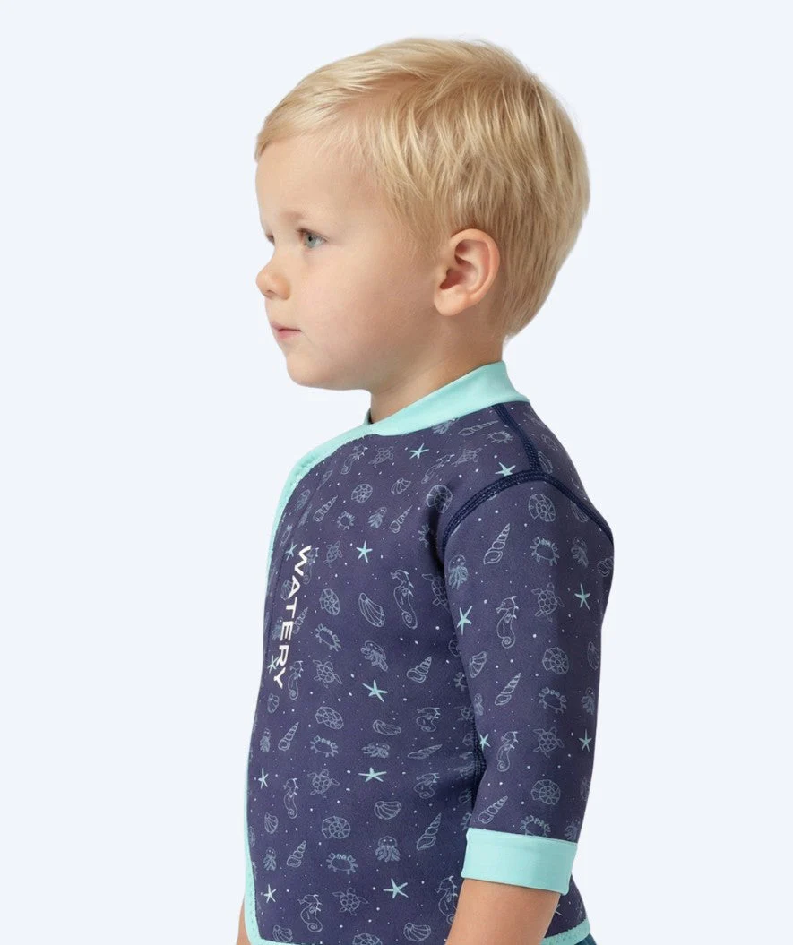 Watery neoprene shirt - Baia Top - Atlantic Turquoise - Image 3