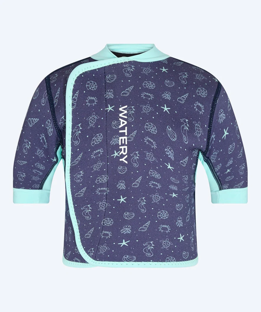 Watery neoprene shirt - Baia Top - Atlantic Turquoise - Image 6