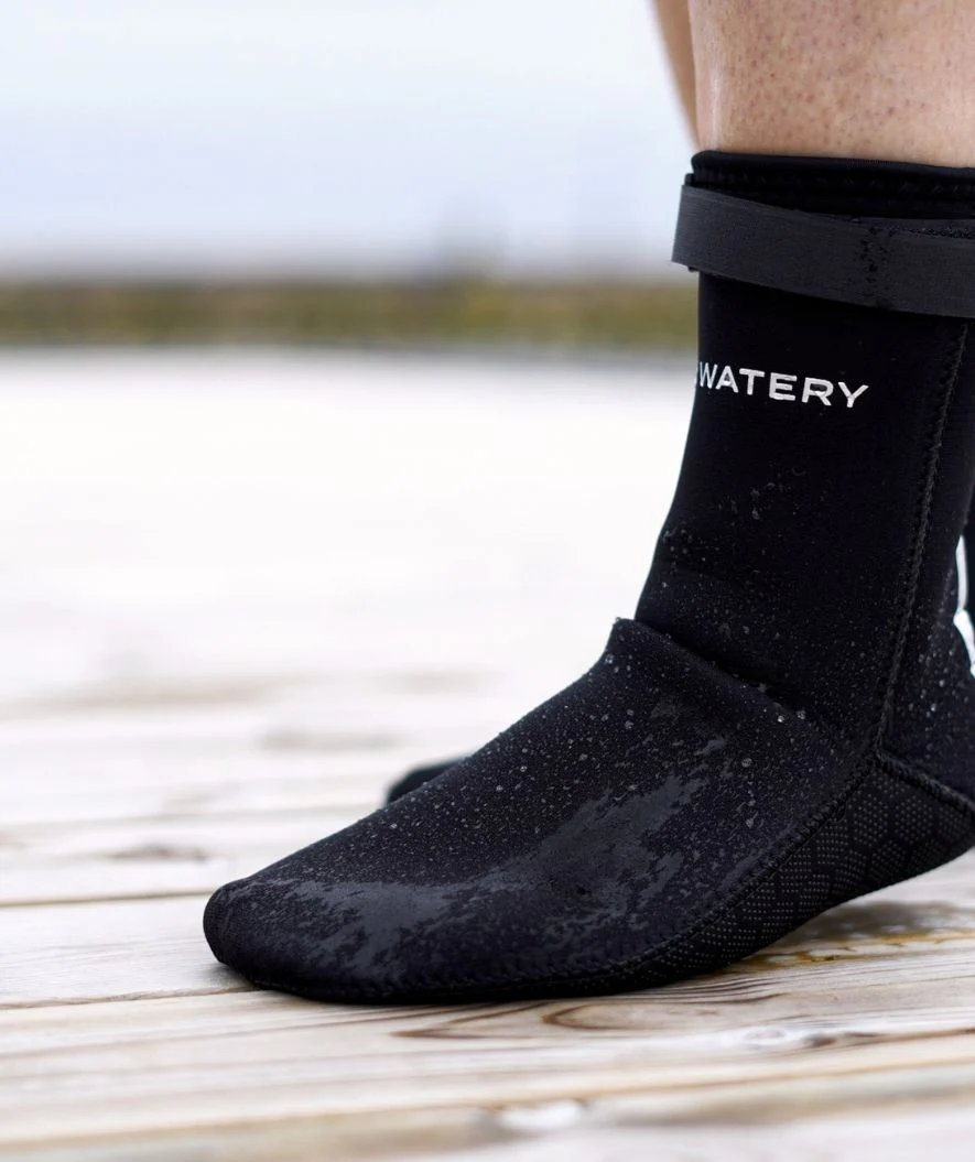 Watery neoprene socks and gloves - Thermal Reptile (3 mm) - Black/silver - Image 4