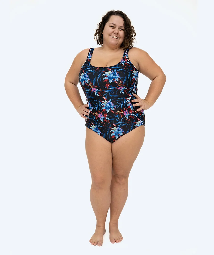 Watery swimsuit in plus size for women - Marilla - Arvia Blue