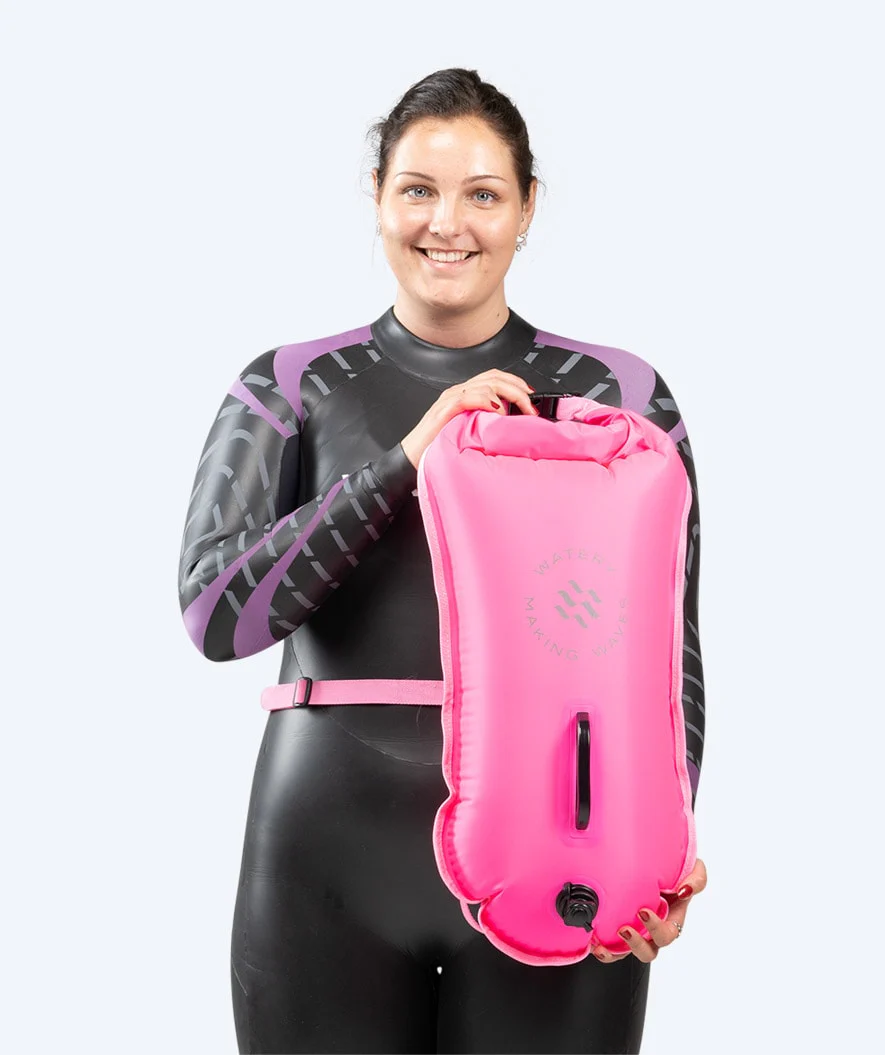 Watery sea bag - Swim Buoy & Dry Bag 28L - Pink - Image 3