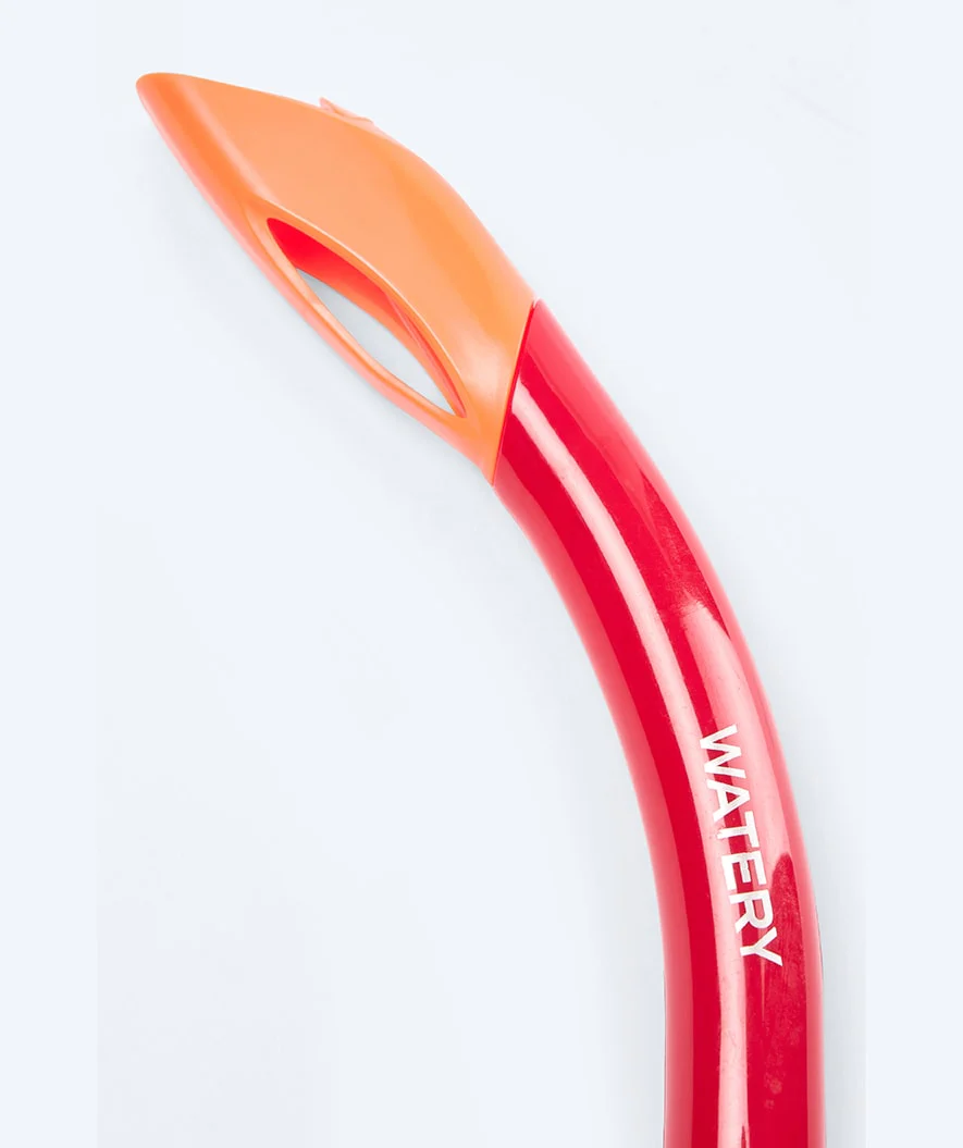 Watery semi-dry snorkel for kids - Triton - Red - Image 5
