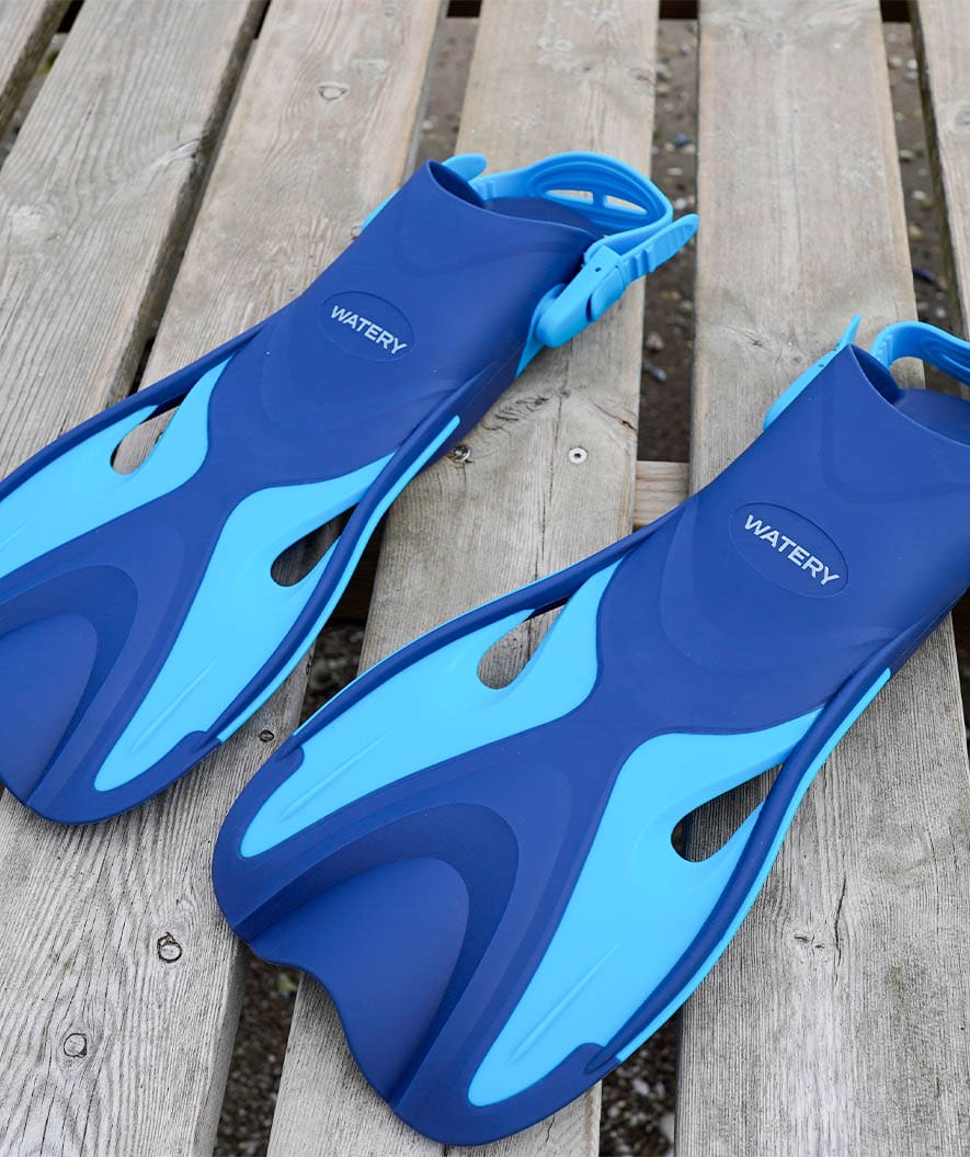Watery short swim fins - Fisher - Blue - Image 4