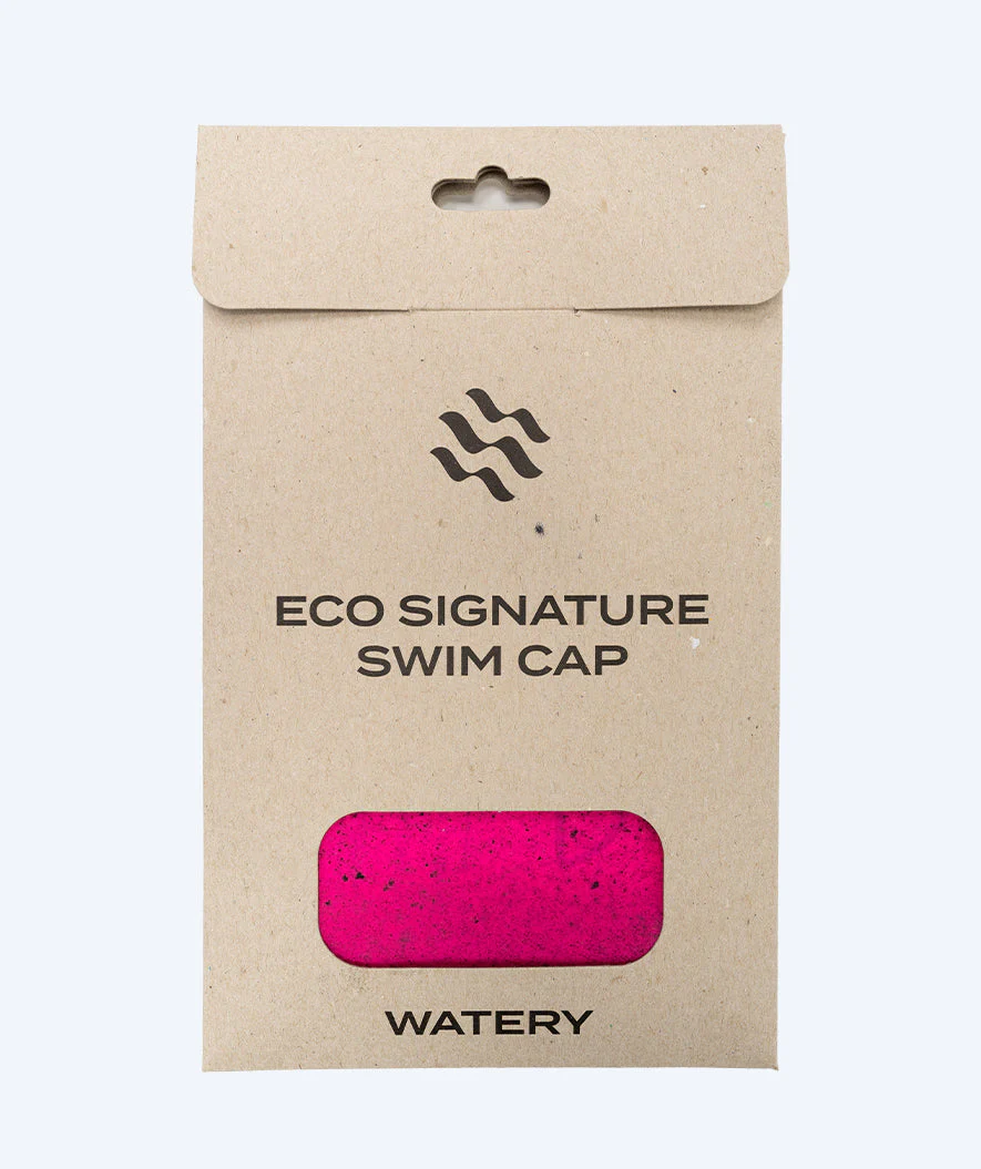 Watery swimming cap - Eco Signature - Pink (30% recycled) - Image 2