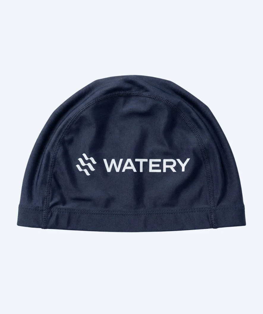 Watery swimming cap (from 10 years) - Signature Elastane - Dark blue