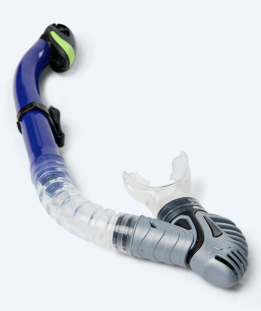 Watery snorkel for adults (from 15 years) - Leach Pro - Blue/yellow - Image 2