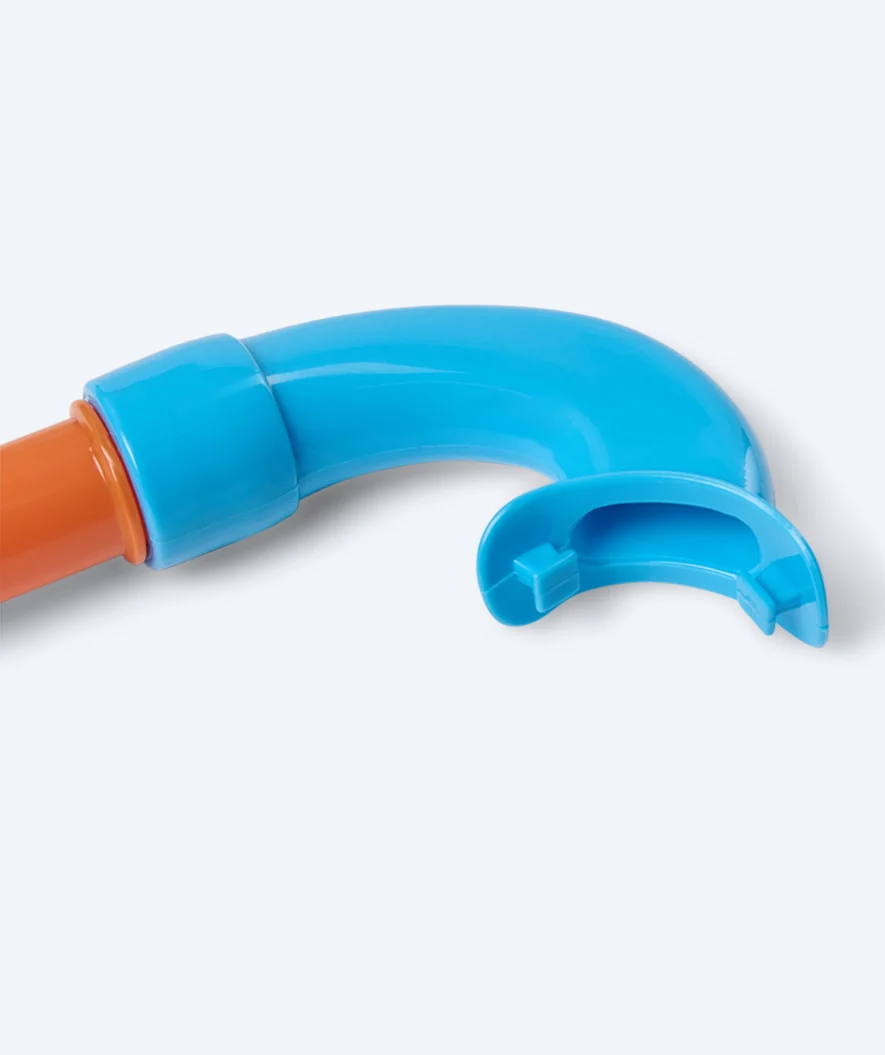 Watery snorkel for kids (4-10) - Pulina - Blue/orange - Image 3