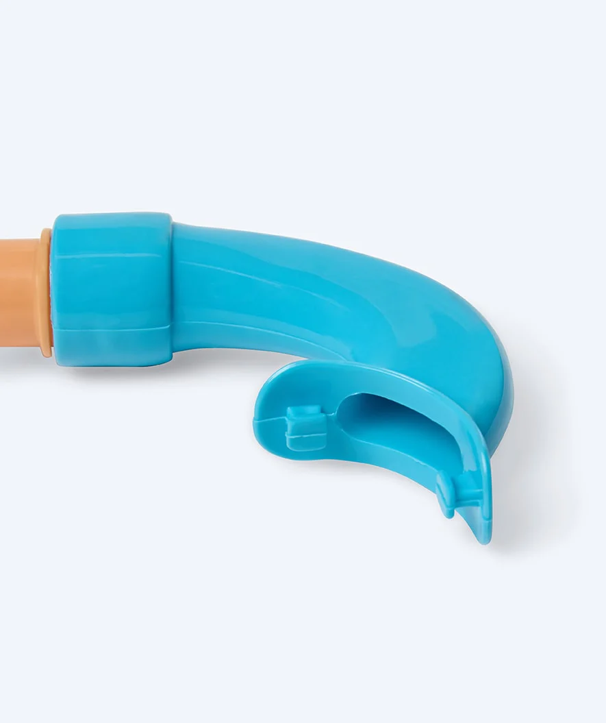 Watery snorkel for kids (4-10) - Wyre - Orange/blue - Image 3