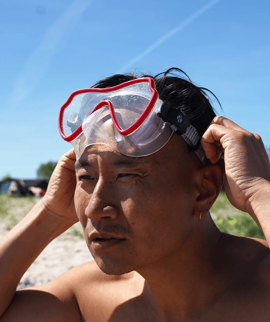 Watery snorkel set for adults (from 15 years) - Fraser/Coast/Delmere - Red/black - Image 9
