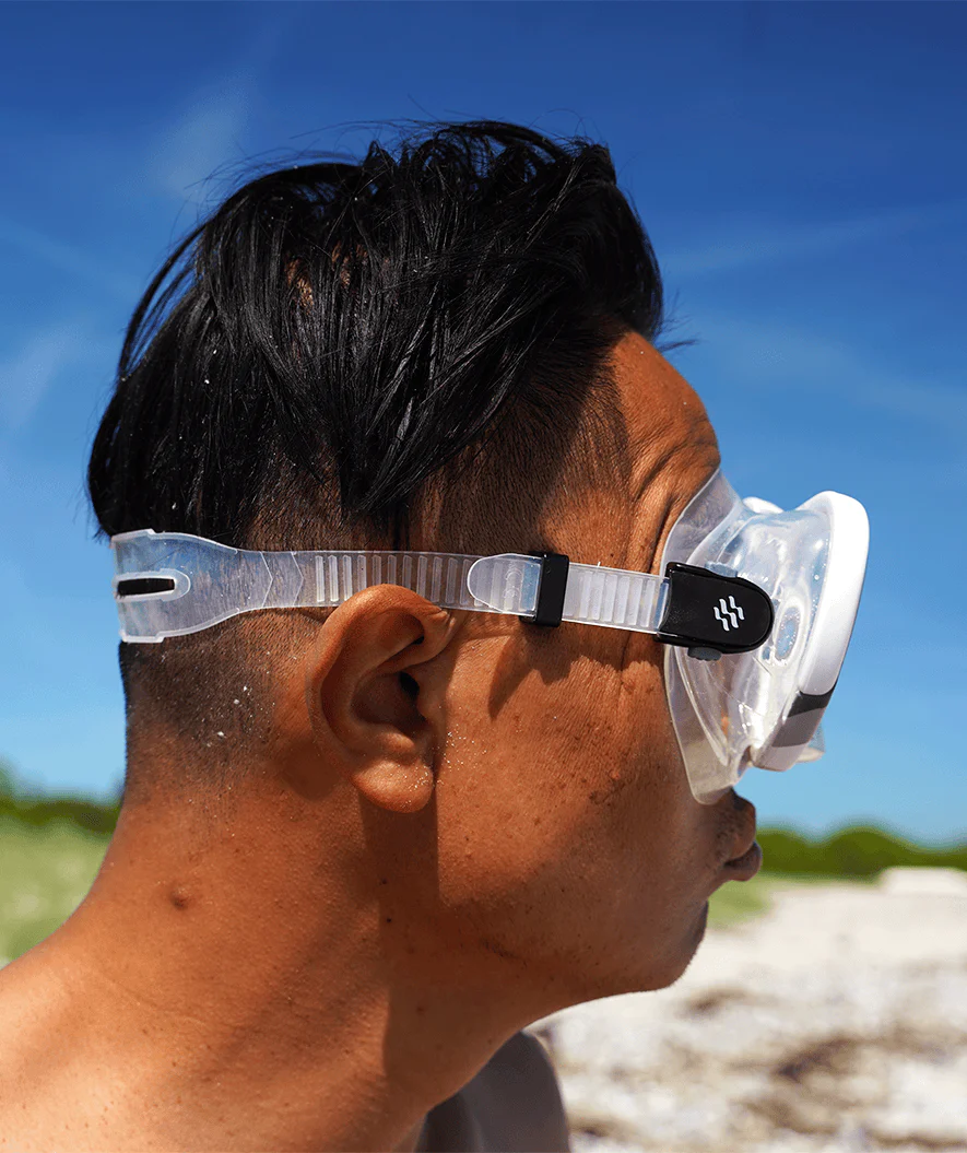 Watery snorkel set for adults (from 15 years) - Rudder Camo/Itzel/Delmere - Clear/black - Image 7
