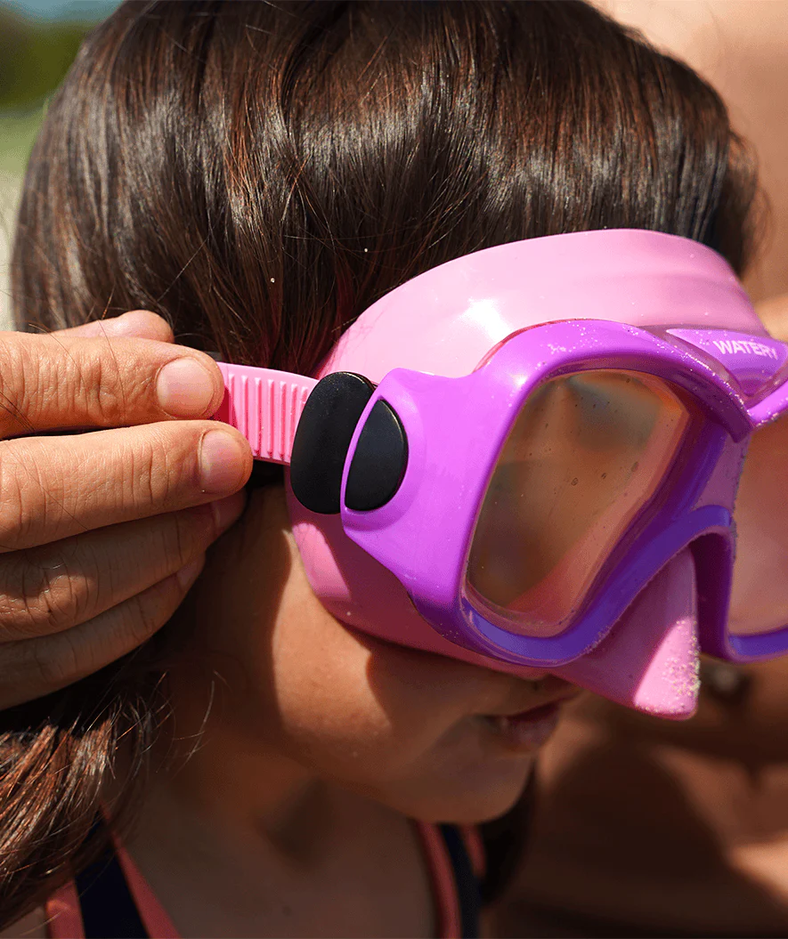 Watery snorkel set for junior (8-15) - Misu/Fleetwood - Light pink/light pink - Image 6