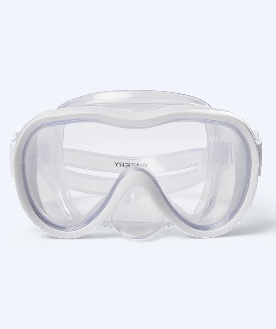 Watery snorkel set for junior (8-15) - Odine/Fleetwood - White/light pink - Image 2