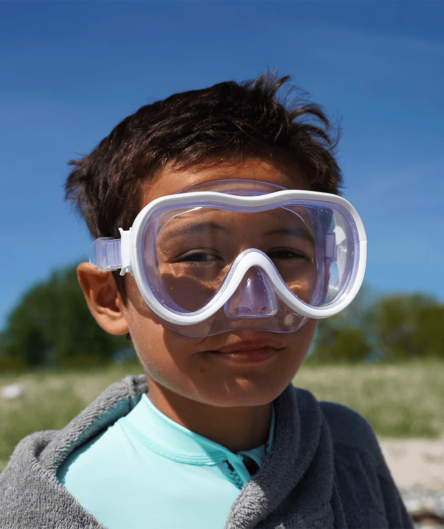 Watery snorkel set for junior (8-15) - Odine/Fleetwood - White/light pink - Image 8