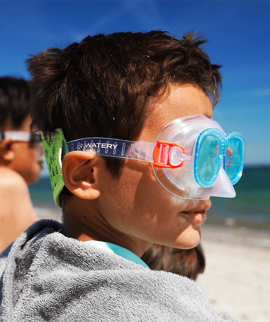Watery snorkel set for kids (4-10) - Wyre/Fleetwood - White/blue - Image 10