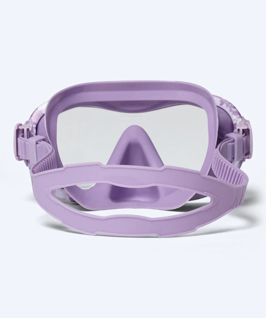 Watery snorkel set for adults - Isle/Rudder Camo - Purple/Black - Image 2