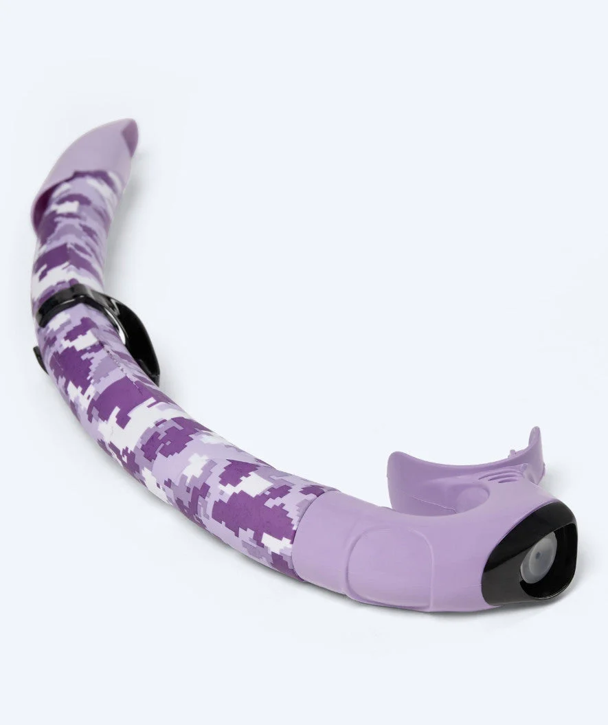 Watery snorkel set for adults - Isle/Rudder Camo - Purple/Black - Image 4