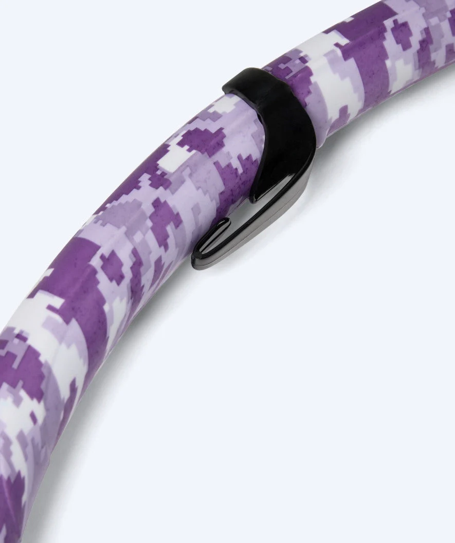 Watery snorkel set for adults - Isle/Rudder Camo - Purple/Black - Image 9