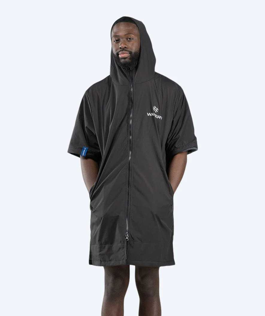 Watery surf poncho - Waterproof - Black - Image 17