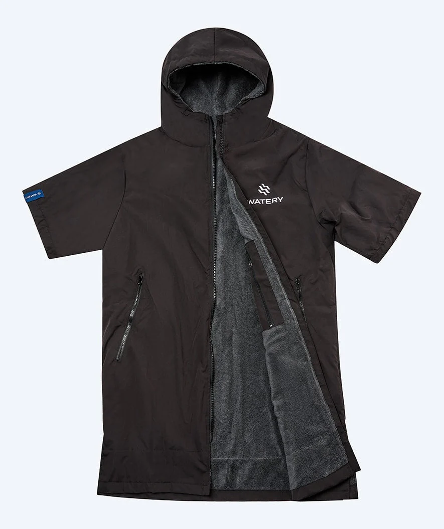Watery surf poncho - Waterproof - Black - Image 3