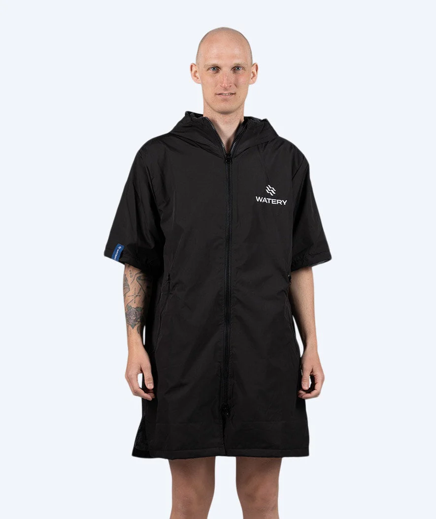 Watery surf poncho - Waterproof - Black - Image 7