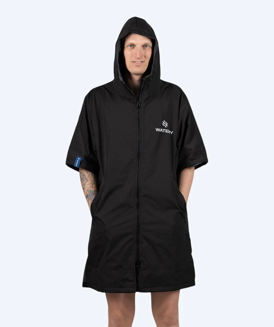 Watery surf poncho - Waterproof - Black - Image 9