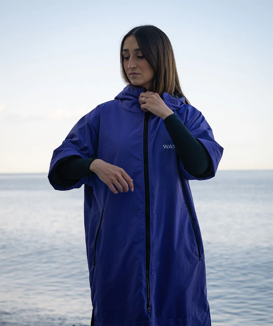 Watery surf poncho - Waterproof - Purple - Image 21