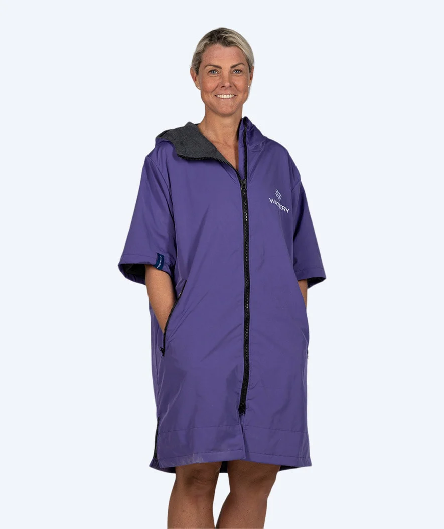 Watery surf poncho - Waterproof - Purple - Image 7