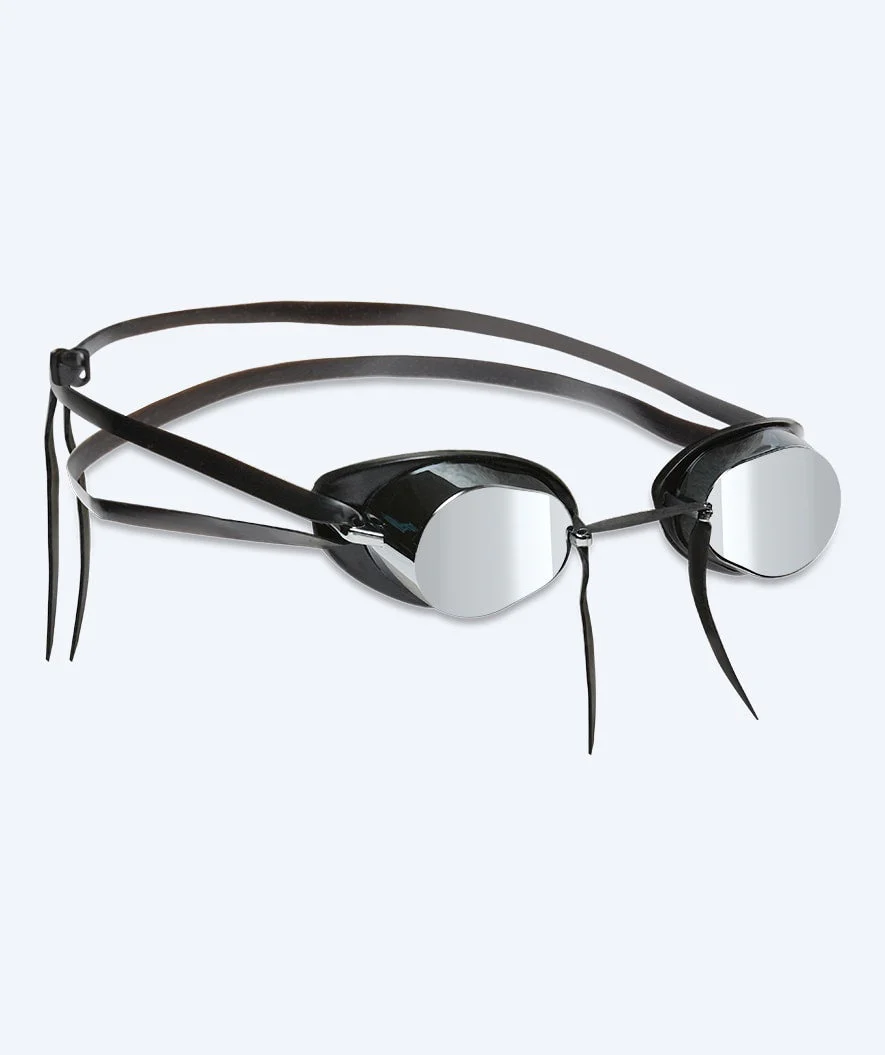 Watery swimming goggles - Proflex Swedish Mirror - Black/silver