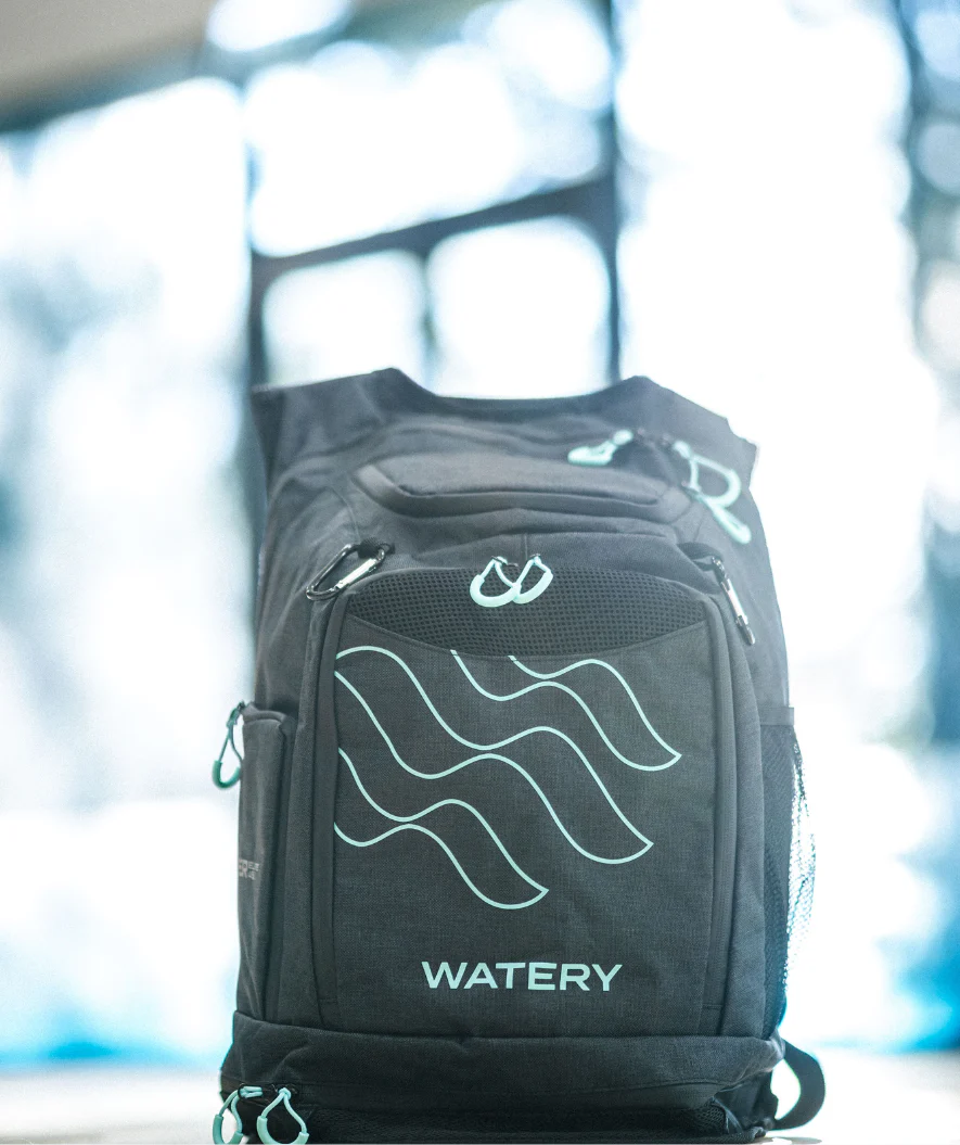 Watery swim bag - Viper Elite 45L - Black/light blue - Image 4