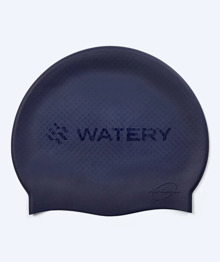 Watery swimming cap with bumps - Avisa Bud - Dark blue
