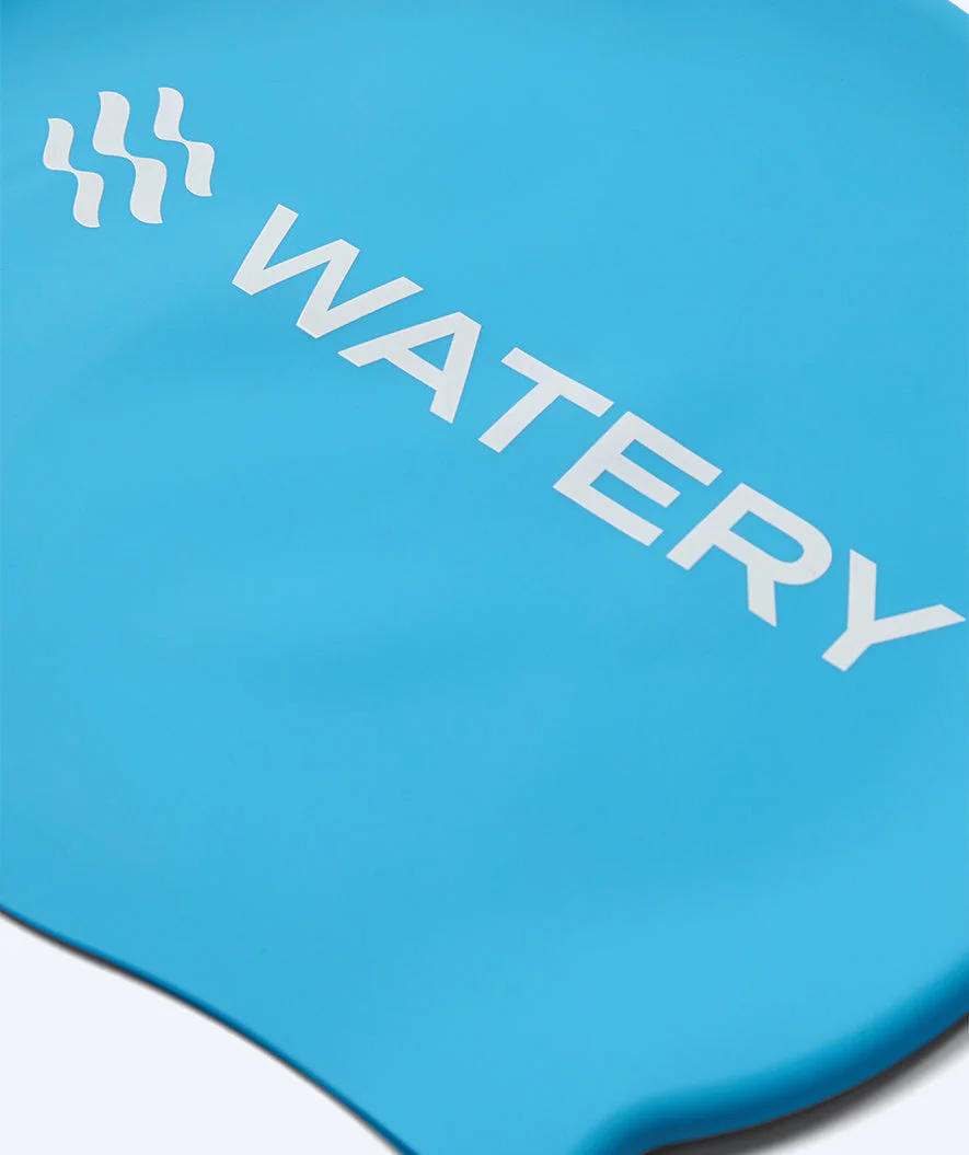 Watery swimming cap for kids (3-10) - Signature - Light blue - Image 2