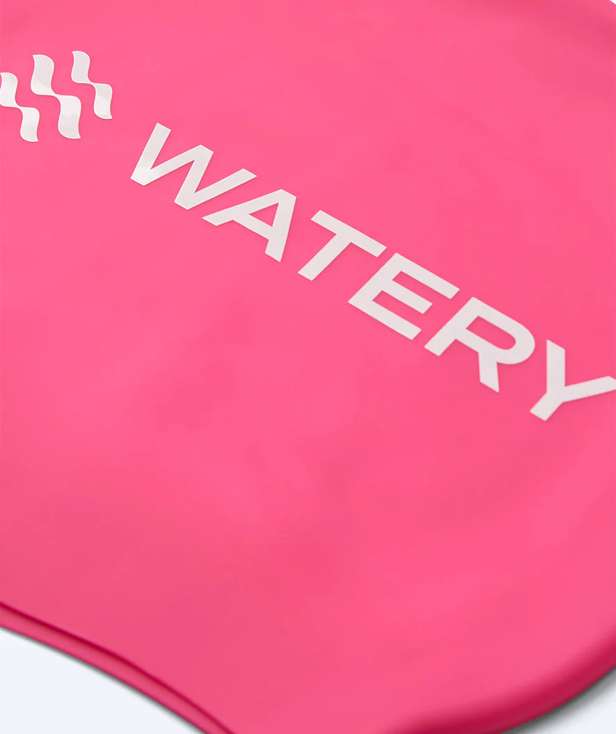 Watery swimming cap for kids (3-10) - Signature - Pink - Image 2