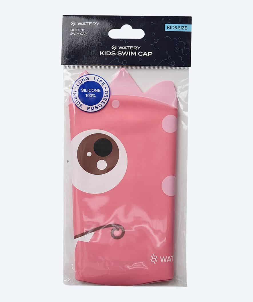 Watery swimming cap for kids - Dashers - Dino (Light pink) - Image 2