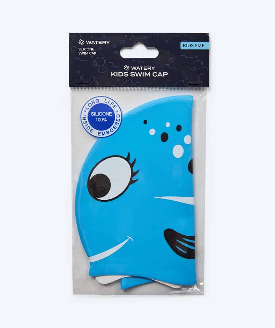 Watery swimming cap for kids - Dashers - Fish (Light blue) - Image 2