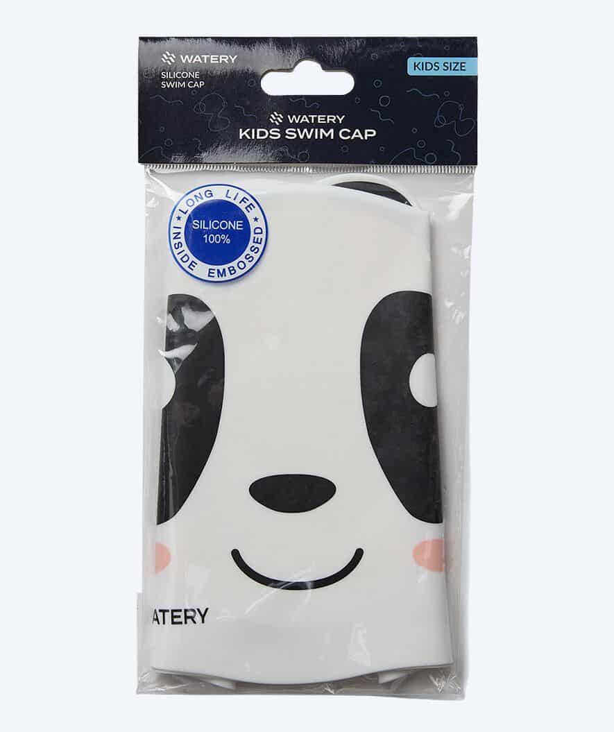 Watery swimming cap for kids - Dashers - Panda Bear (White/black) - Image 2
