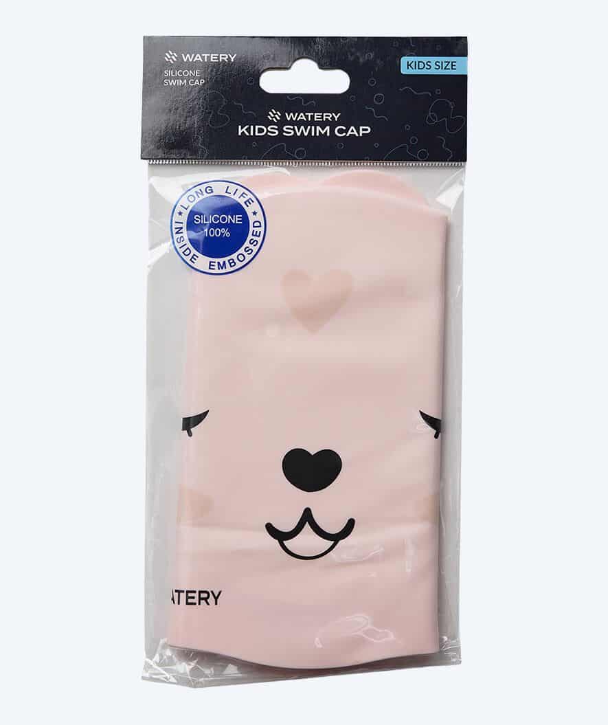 Watery swimming cap for kids - Dashers - Teddy (Light pink) - Image 2