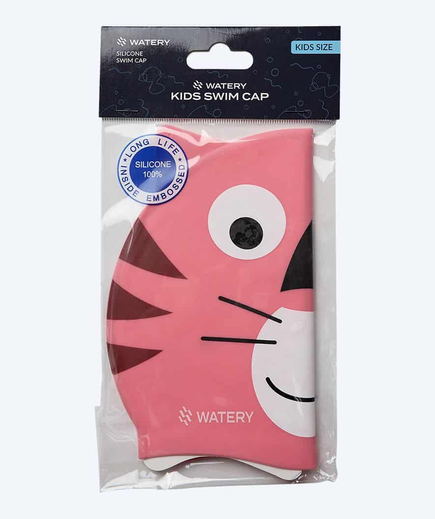 Watery swimming cap for kids - Dashers - Tiger (Light pink) - Image 2
