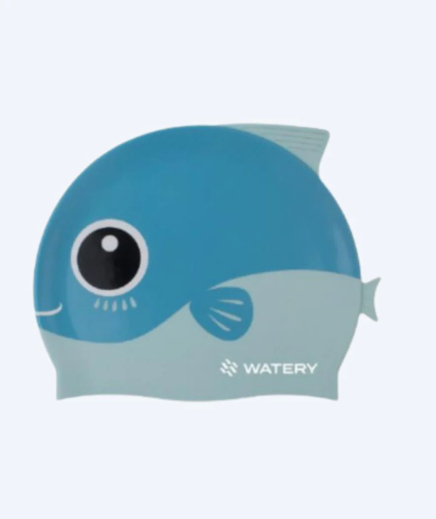 Watery swimming cap for kids - Fishi - Blue Fish