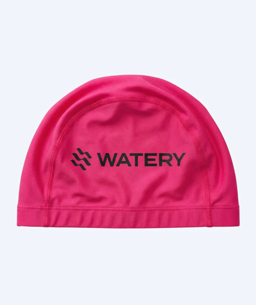 Watery swimming cap (from 10 years) - Signature Elastane - Pink